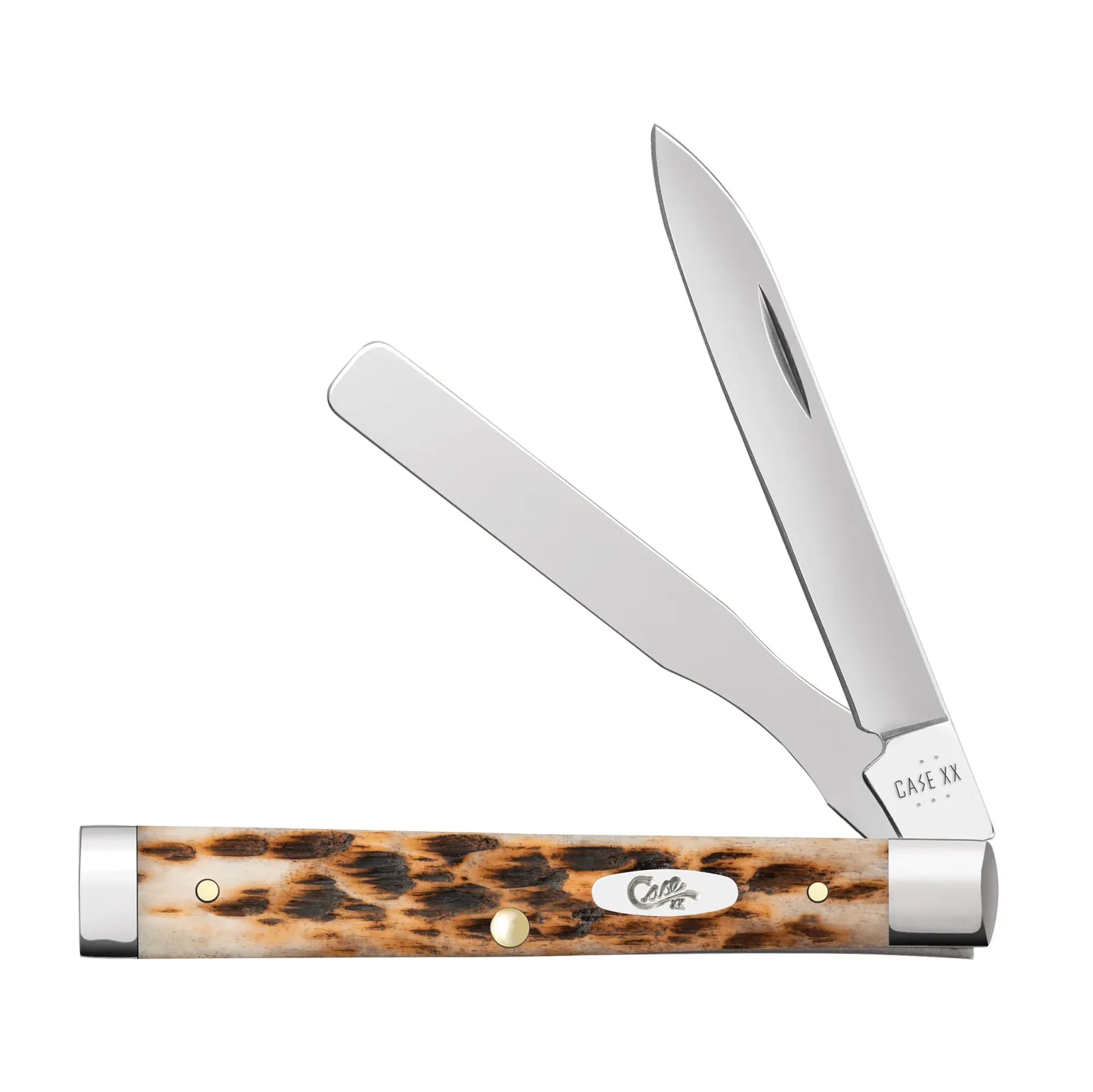 Case Knives Amber Bone Peach Seed Jig Baby Doc Knife