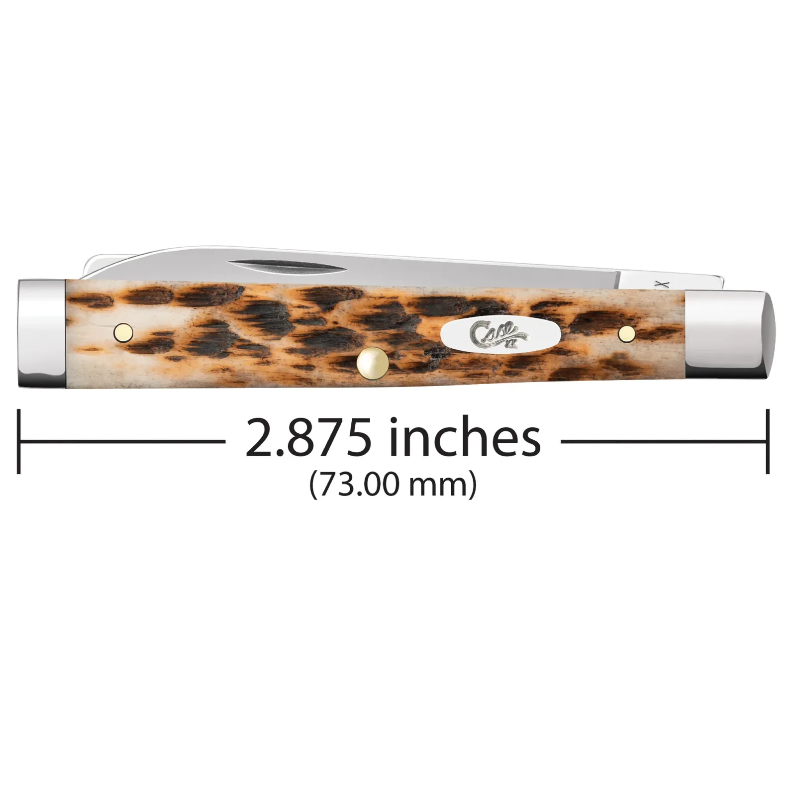 Case Knives Amber Bone Peach Seed Jig Baby Doc Knife - Image 2