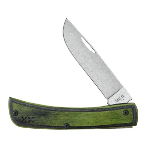 Case Knives Crossroads Green Black Laminate Sod Buster Jr Knife