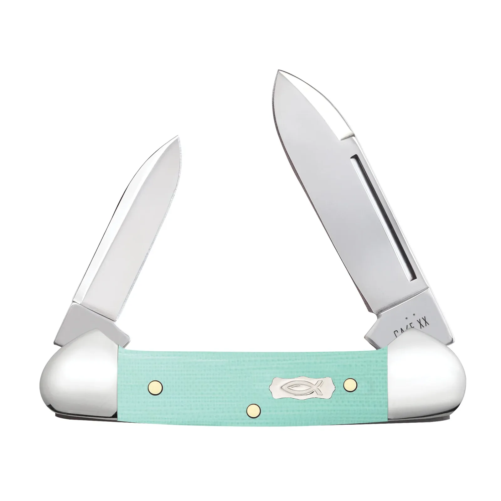 Case Knives Seafoam Green G 0 Smooth Baby Butterbean Knife