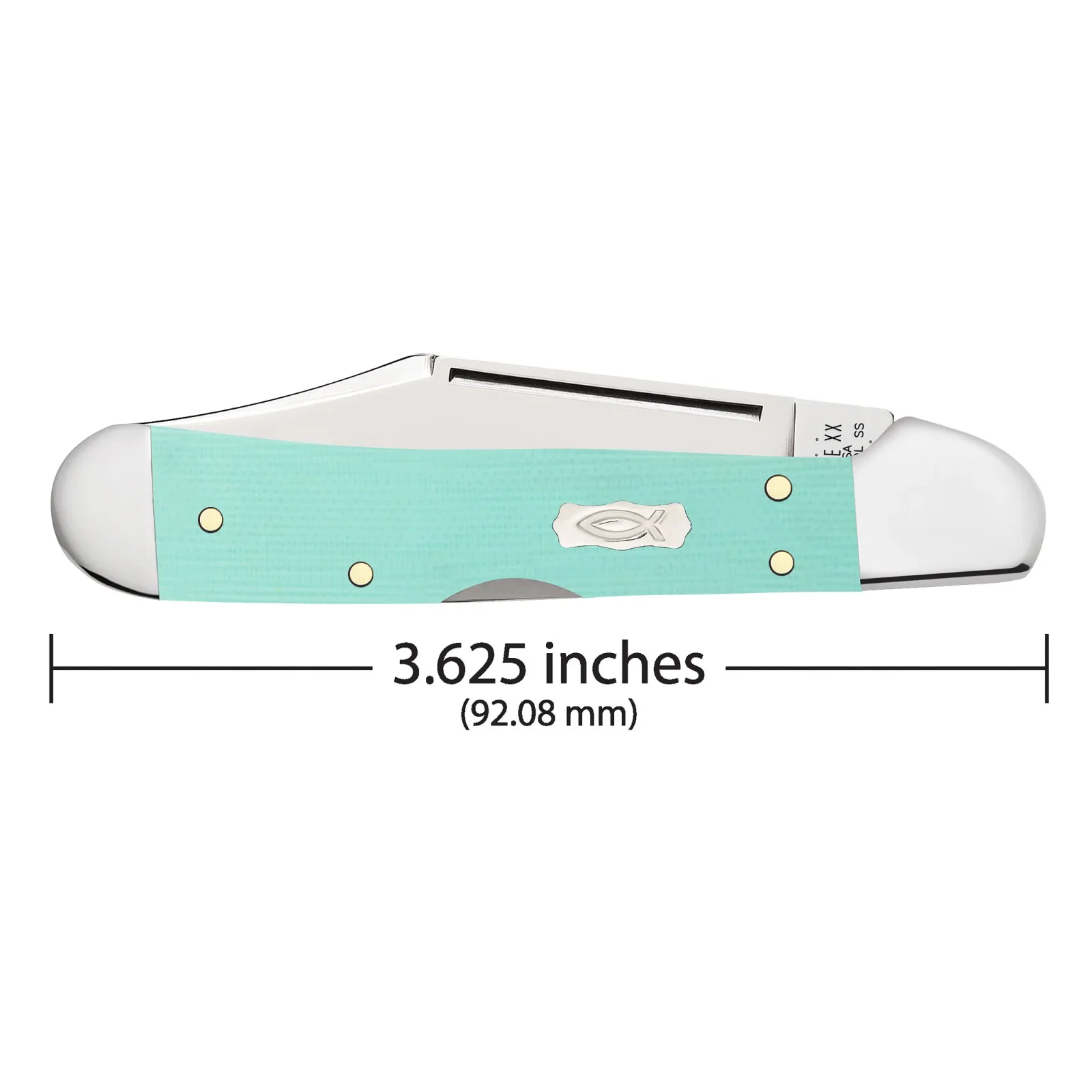 Case Knives Seafoam Green G 0 Smooth Mini CopperLock Knife - Image 2