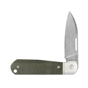 Case Knives Smooth OD Green Canvas Micarta Highbanks Knife
