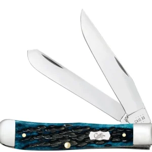 Case Trapper Med Blue Peach Seed