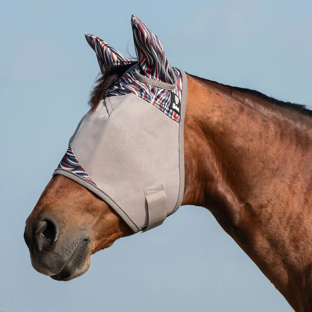 Cashel Company Crusader Patterned Fly Mask With Ears - Image 2