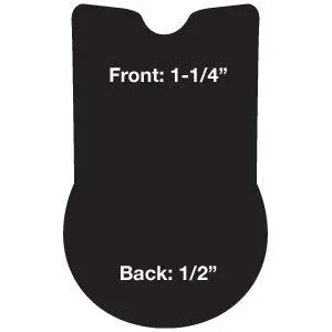 Cashel Jump Cushion Pad Reverse Wedge 21 Black