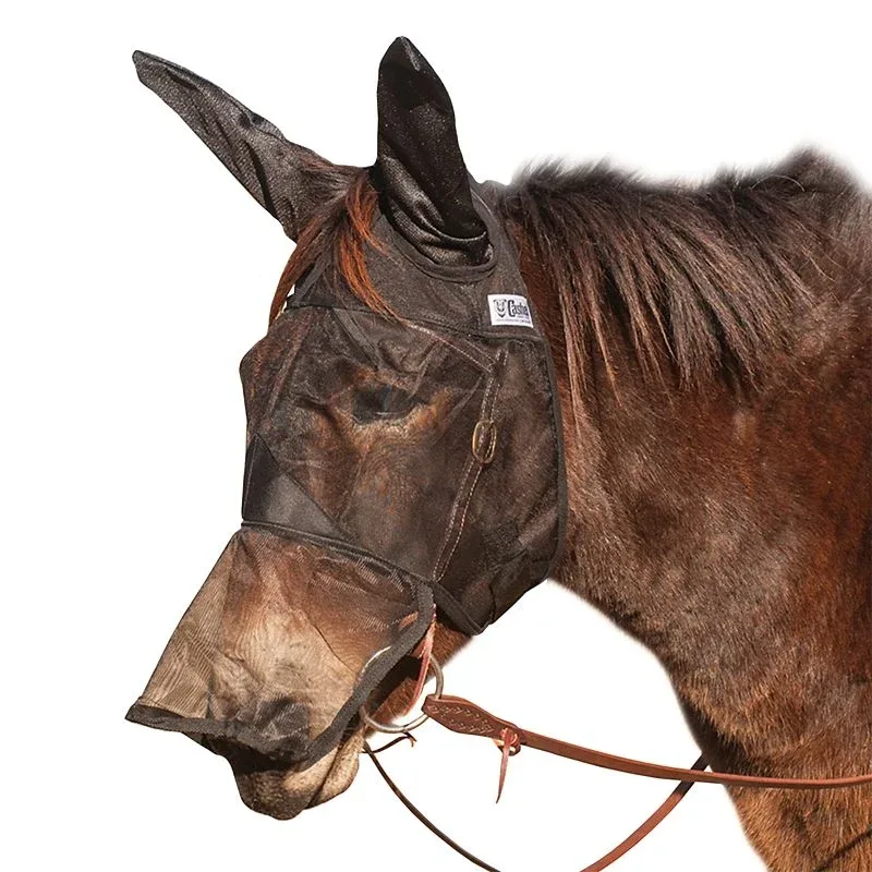 Cashel Quiet Ride Extended Nose Mule Mask with Ears - Image 2