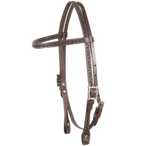 Cashel Snake Stamp Browband Headstall