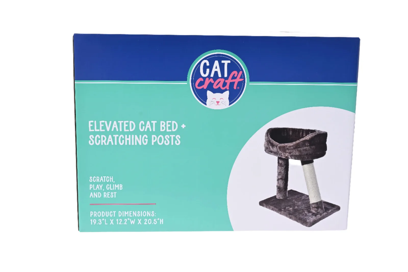 Cat Craft Elevated Cat Bed with Scratching Posts - Image 2