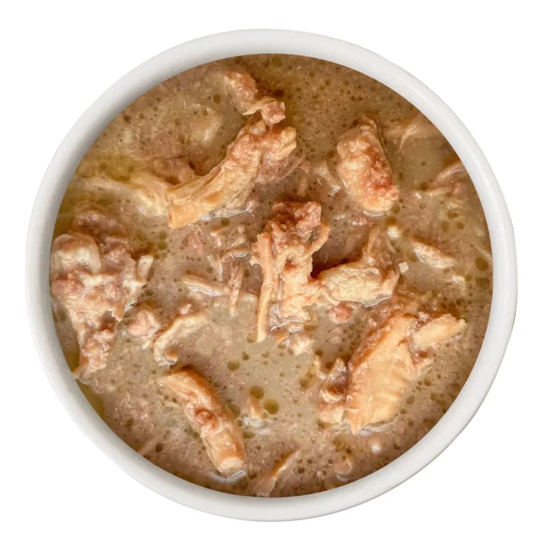 Cat Person Cat Bowl Booster Wet Cat Food - Chicken Shreds in Broth, 2.75 oz, 24 ct - Image 2