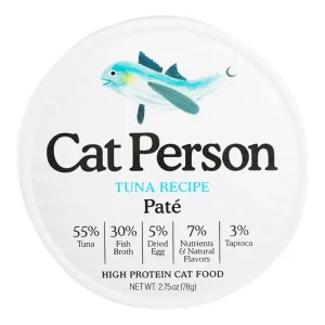 Cat Person Cat Pate Wet Cat Food - Tuna, 2.75 oz, 24 ct