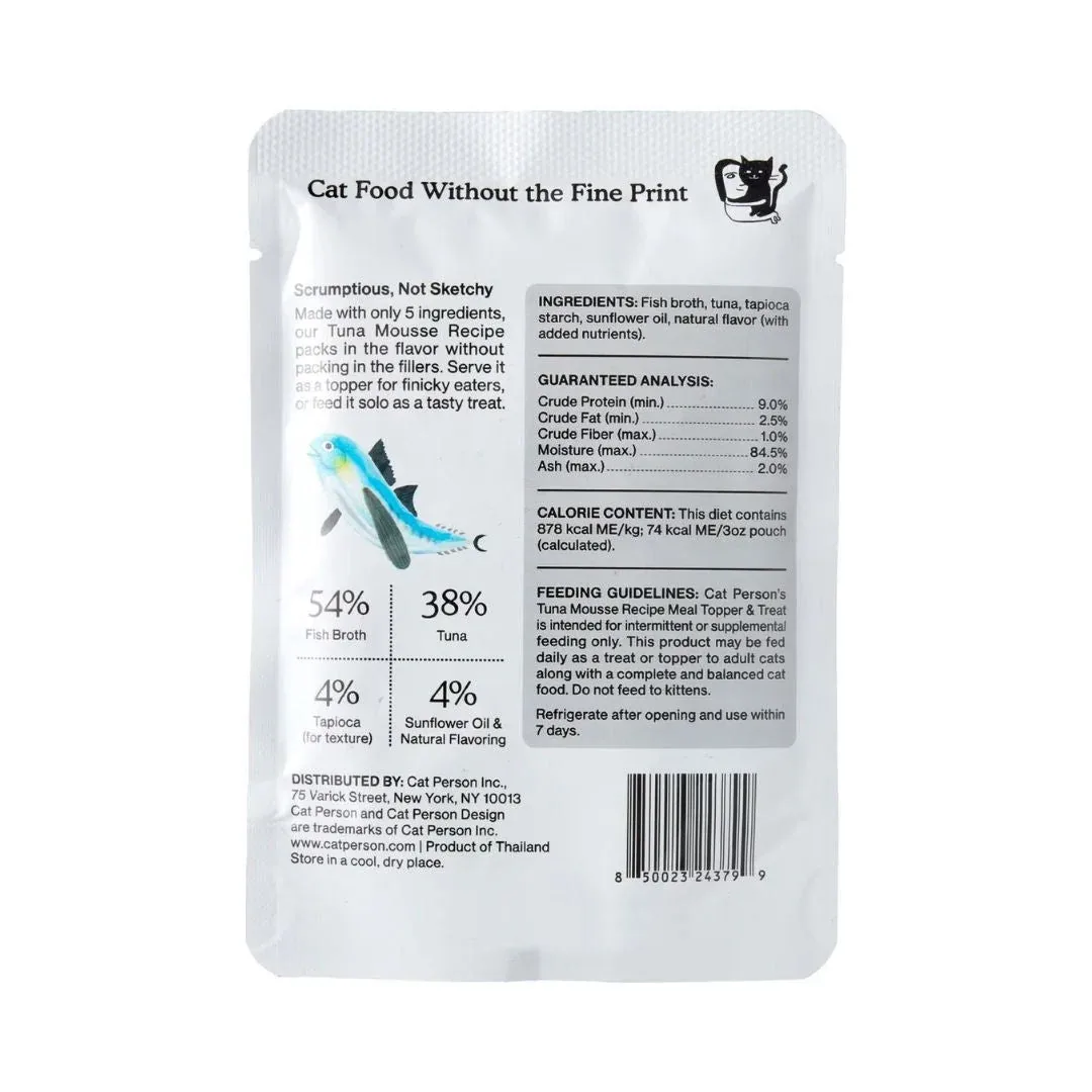 Cat Person Tuna Mousse Grain-Free Wet Cat Food Topper, 3 oz, 12 ct - Image 2