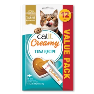 Catit Cat Creamy Treat Tube, Tuna, 12-pack
