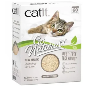 Catit Go Natural! Unscented Pea Husk Clumping Cat Litter