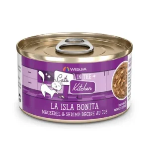 Cats in the Kitchen La Isla Bonita Mackerel and Shrimp Recipe Au Jus Canned Cat Food