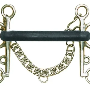 Centaur SS Hard Rubber Mullen Mouth Pelham