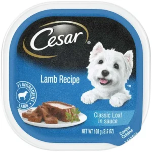 Cesar Lamb In Meaty Juices Wet Dog Food 24Ea/3.5 Oz, 24 Pk