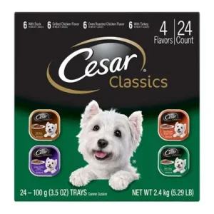 Cesar Poultry Variety Pack Dog Food 84.66 Oz, 24 Pk