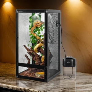 Chameleon Cages 120 Gallon 24x24x48inch Foldable Open Fresh Air Aluminum Screen