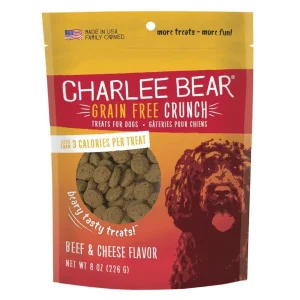 Charlee Bear Dog Crunch Grain-Free Beef Liver & Cheese 8 oz