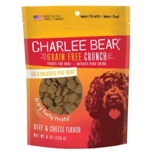 Charlee Bear Grain Free Crunch Beef & Cheese Flavor Dog Treats