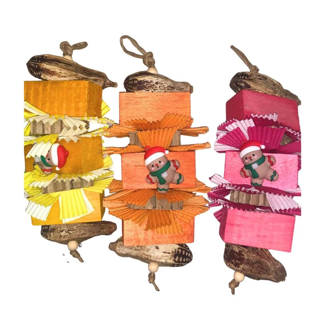 Christmas Balsa Jolly Bird Toy