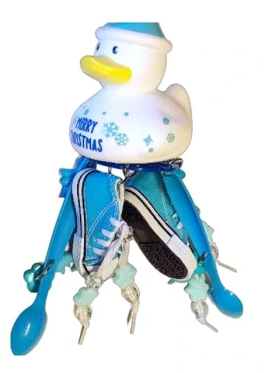 Christmas Duck Shoe/Spoons Bird Toy
