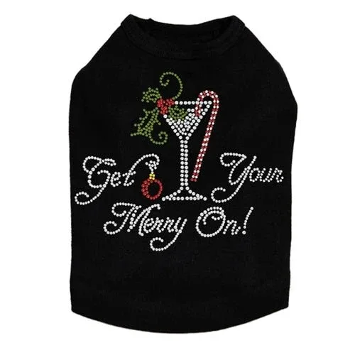 Christmas Martini Dog Tank - Many Colors