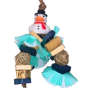 Christmas Pine Wood Bird Toy