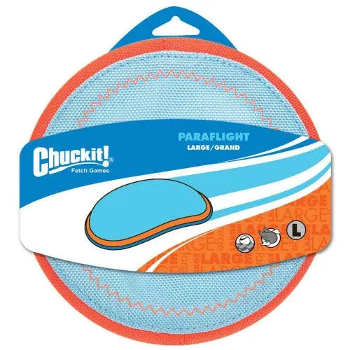 Chuckit! Paraflight Dog Toy Blue/Orange LG - Image 2