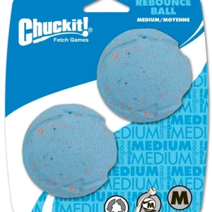 Chuckit! Rebounce Ball Dog Toy, Medium, Recycled Rubber, 2-Count