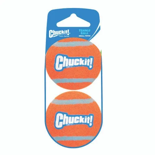 Chuckit! Tennis Ball Dog Toy Shrink Sleeve Orange/Orange SM 2pk - Image 2