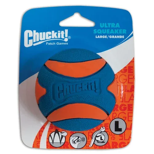 Chuckit! Ultra Squeaker Ball Dog Toy LG - Image 2