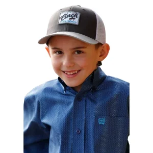 Cinch Boy's Brown Logo Patch Cap