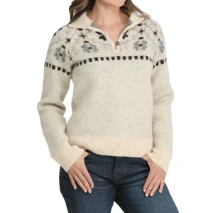 Cinch Cream Wool Pullover Sweater