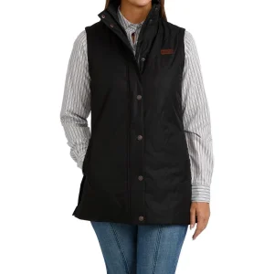 Cinch Women's Black Quilted Barn Vest