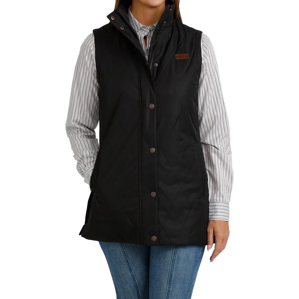 Cinch Women's Black Quilted Barn Vest