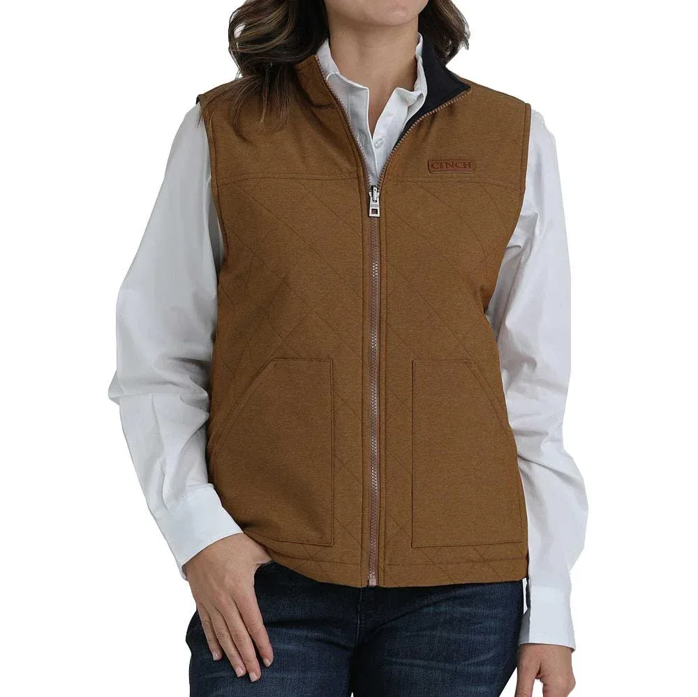 Cinch Women's Brown Reversible Vest