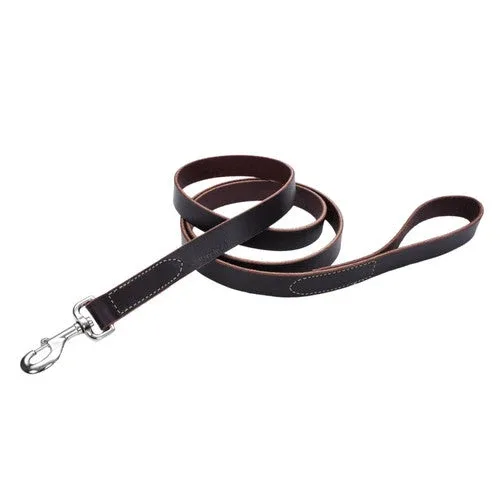 Circle T Latigo Leather Dog Leash Brown 1 in x 6 ft - Image 2