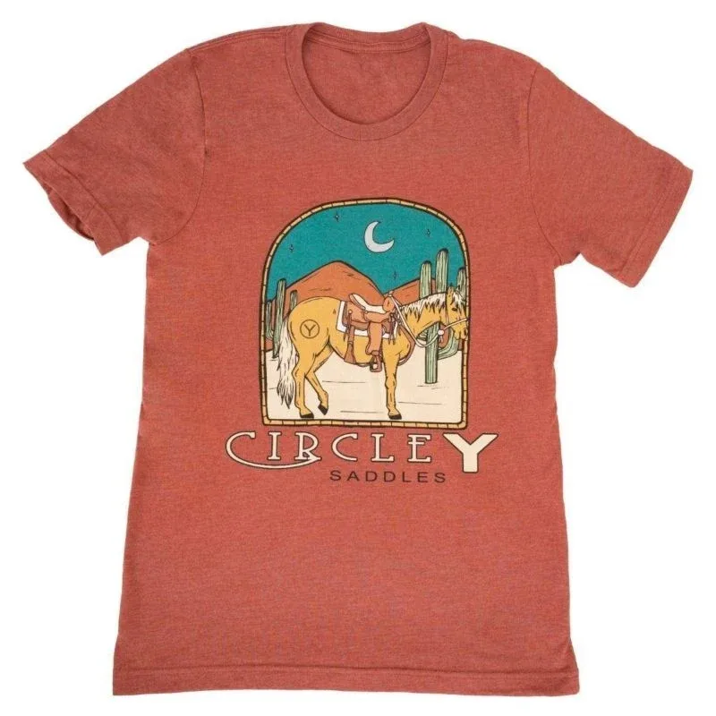 Circle Y Hitching Post Tee Shirt X-Large Gray