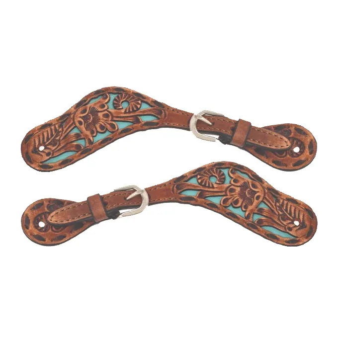 Circle Y Saddlery Carico Ladies and Youth Western Spur Straps
