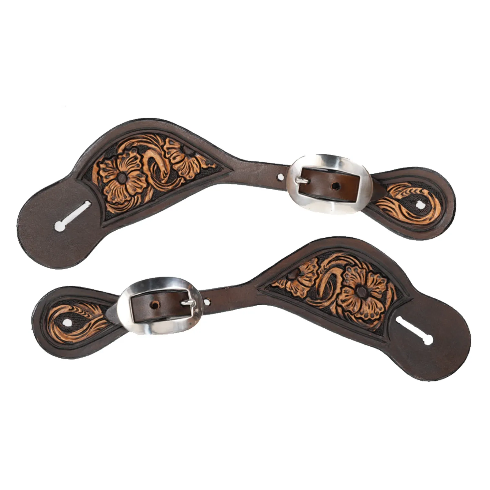 Circle Y Saddlery Men's Smooth Operator Spur Straps - Image 2