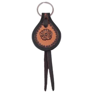 Circle Y Saddlery Round Flower Keychain