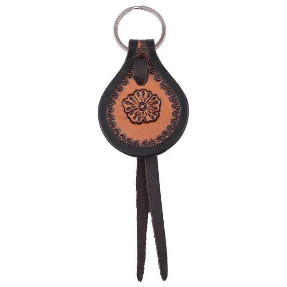 Circle Y Saddlery Round Flower Keychain