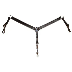 Circle Y Saddlery Smooth Straight Walnut Breast Collar