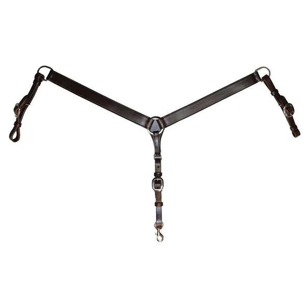 Circle Y Saddlery Smooth Straight Walnut Breast Collar