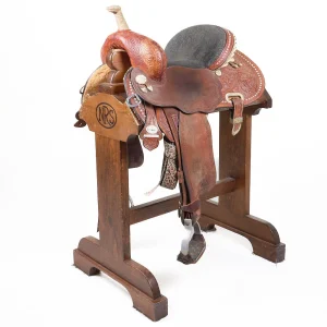 Circle Y Saddlery Used 14in 1/2 Breed Floral Barrel Saddle