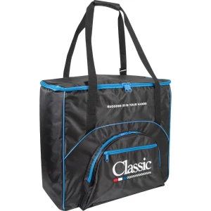 Classic Black with Blue Piping Professional Rope Bag