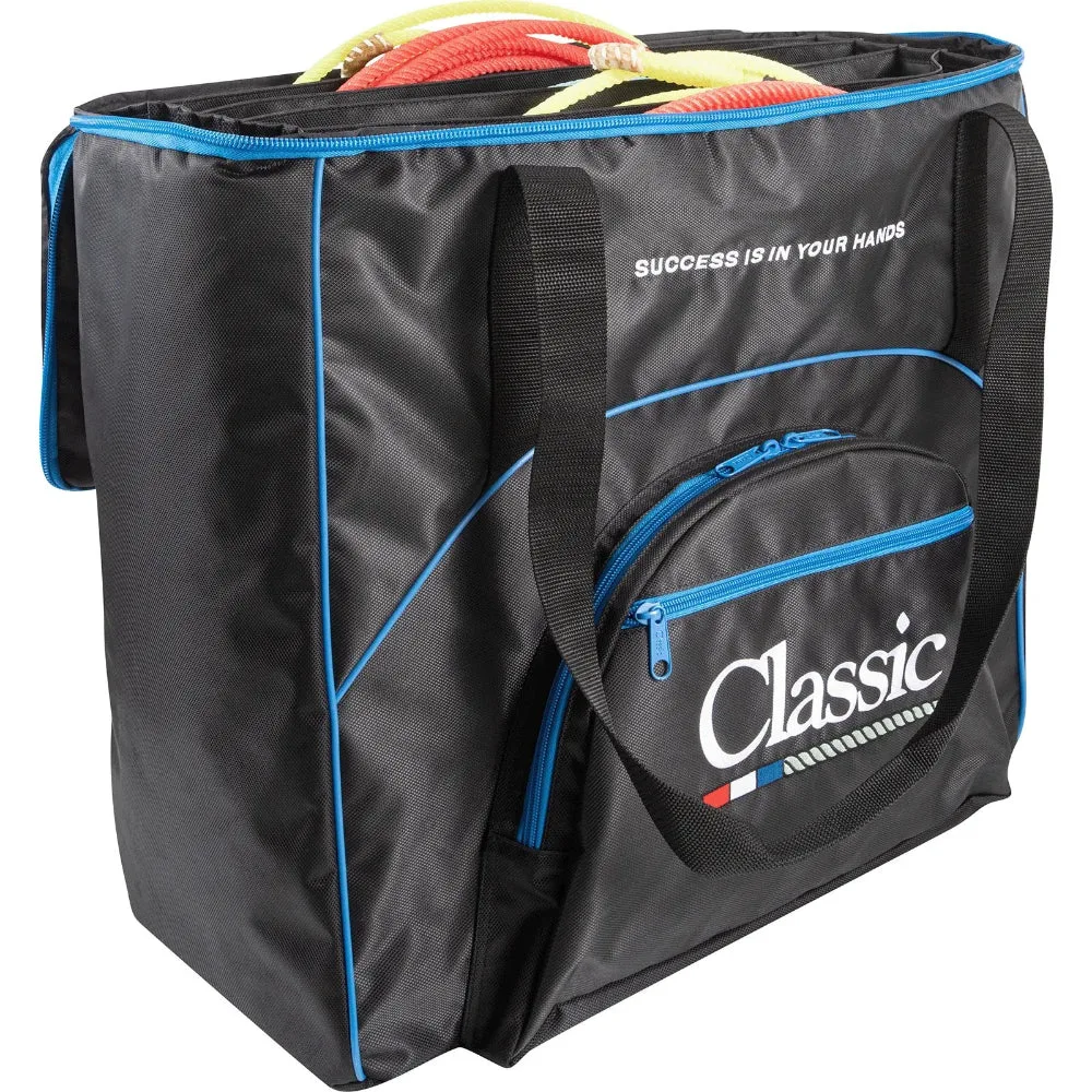 Classic Black with Blue Piping Professional Rope Bag - Image 2