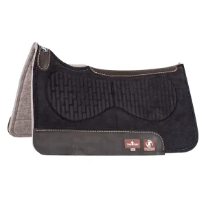 Classic Equine 28X30 Zone Series Black Micro Suede Felt Bottom Saddle Pad