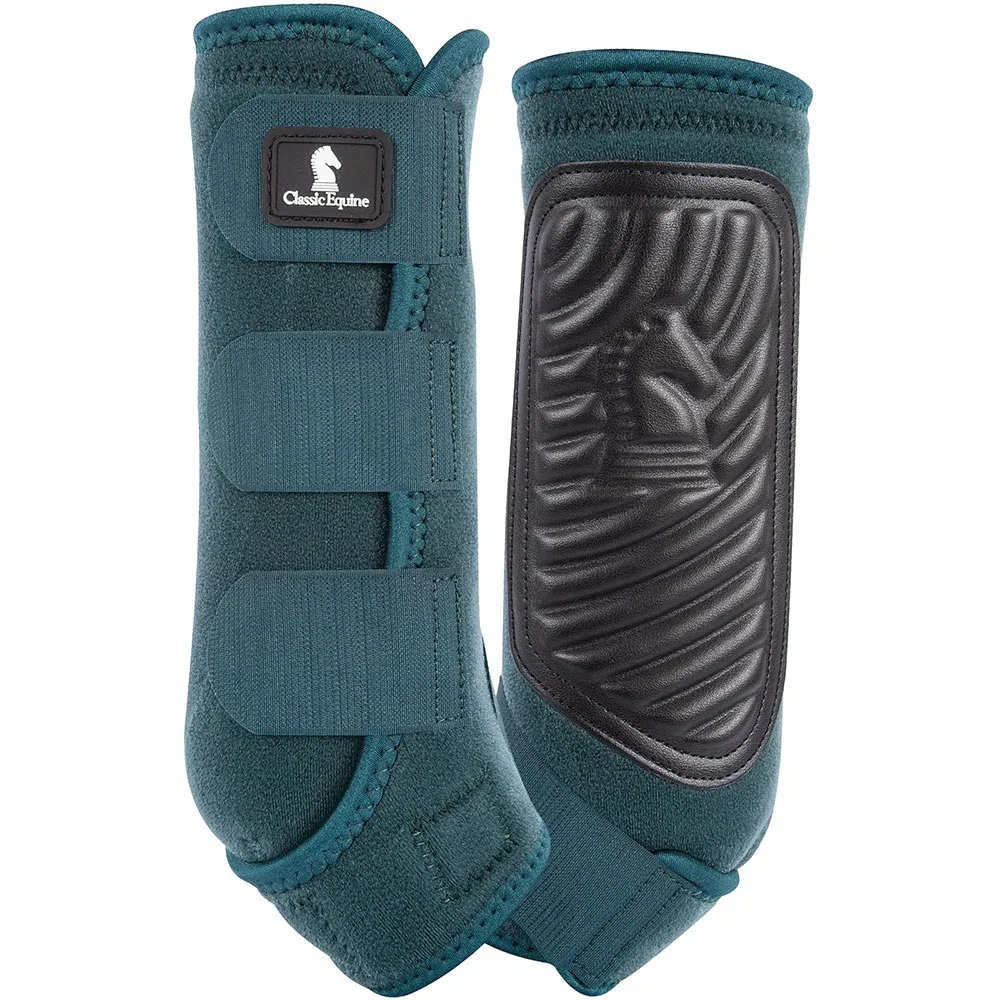 Classic Equine Dragonfly Green Classic Fit Hind Splint Boots
